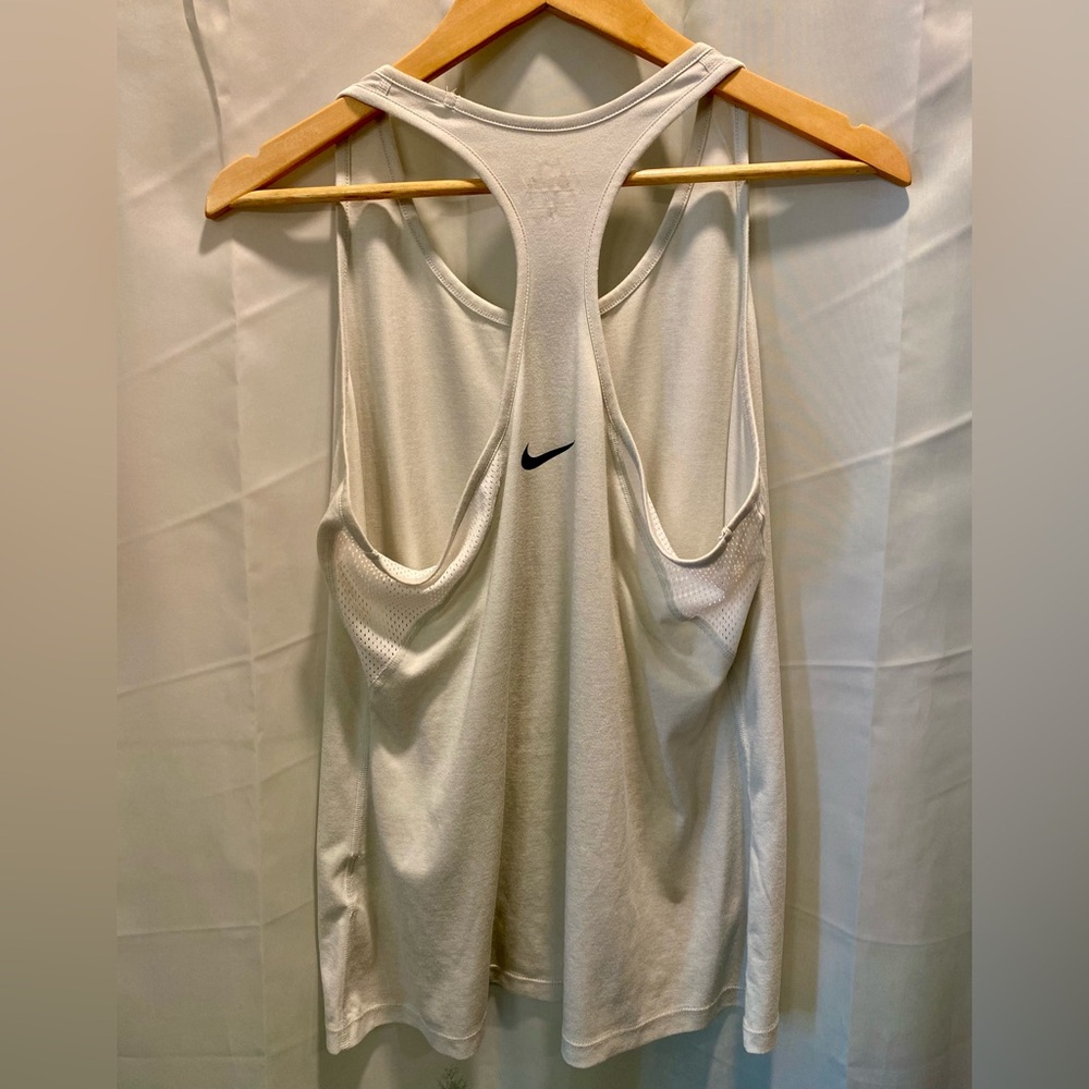 Nike White Racerback Tank Top - Picture 3 of 3